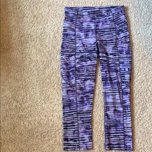 Lululemon Fast and Free Crop II 19” Nulux Sz 4